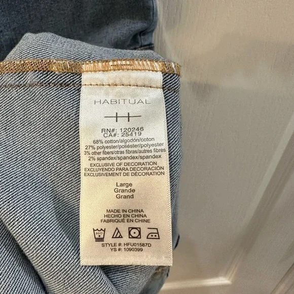 NWOT Habitual Denim Mini Dress - Picture 4 of 4